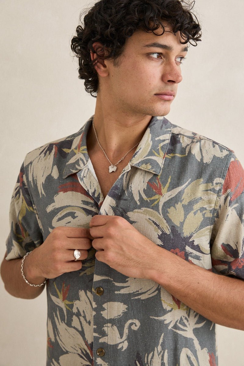 Rhythm Tropical Camo Short Sleeve Shirt