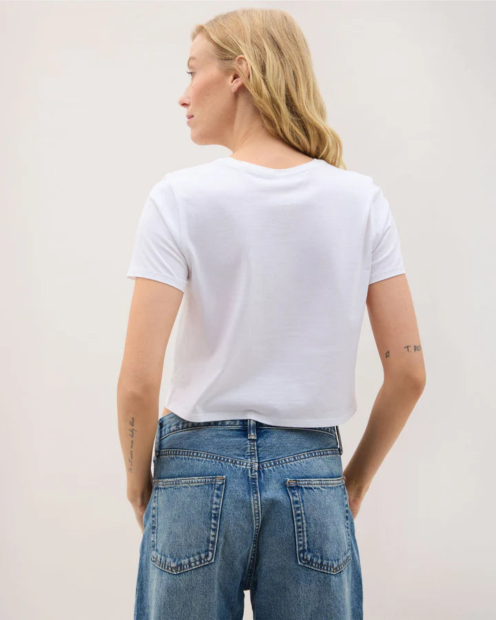 RicherPoorer Pima Boxy Crop Tee