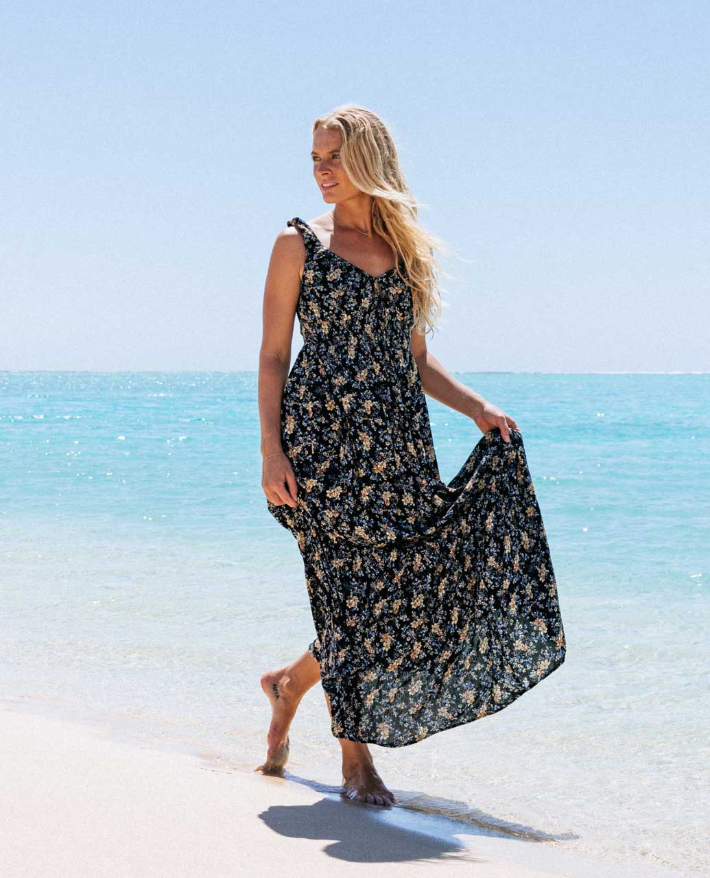 Rip Curl Pacific Rider Ditsy Maxi Dress