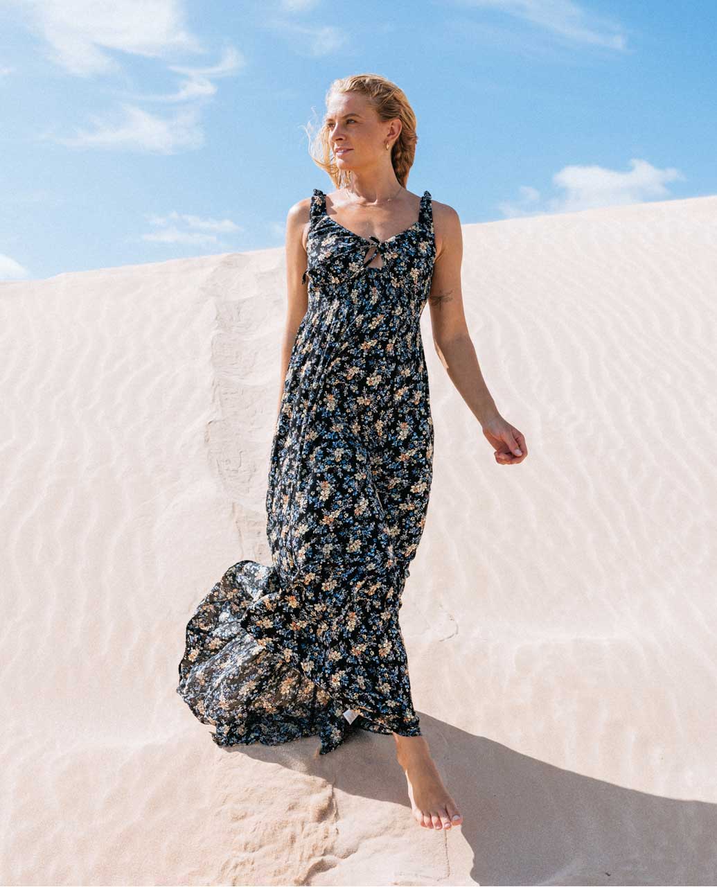 Rip Curl Pacific Rider Ditsy Maxi Dress