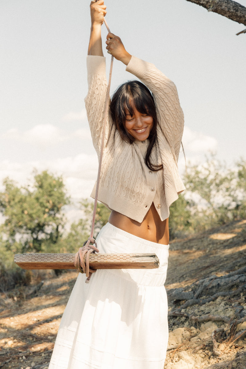 Rhythm Women's Juniper Cable Knit Cardigan