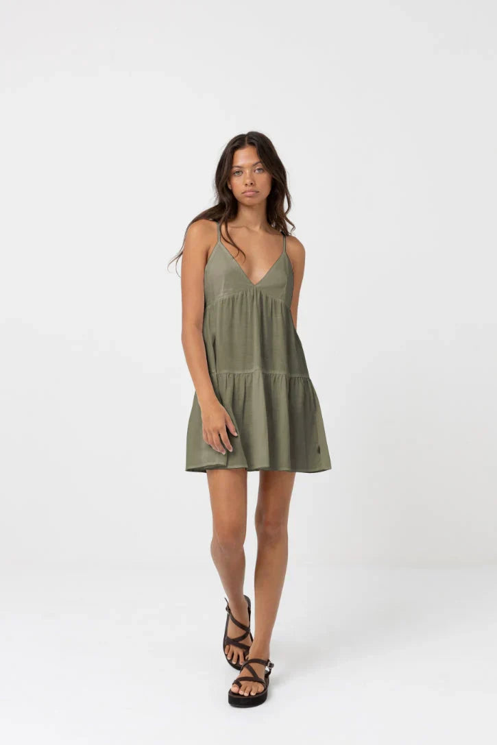 Rhythm Classic Tiered Mini Dress