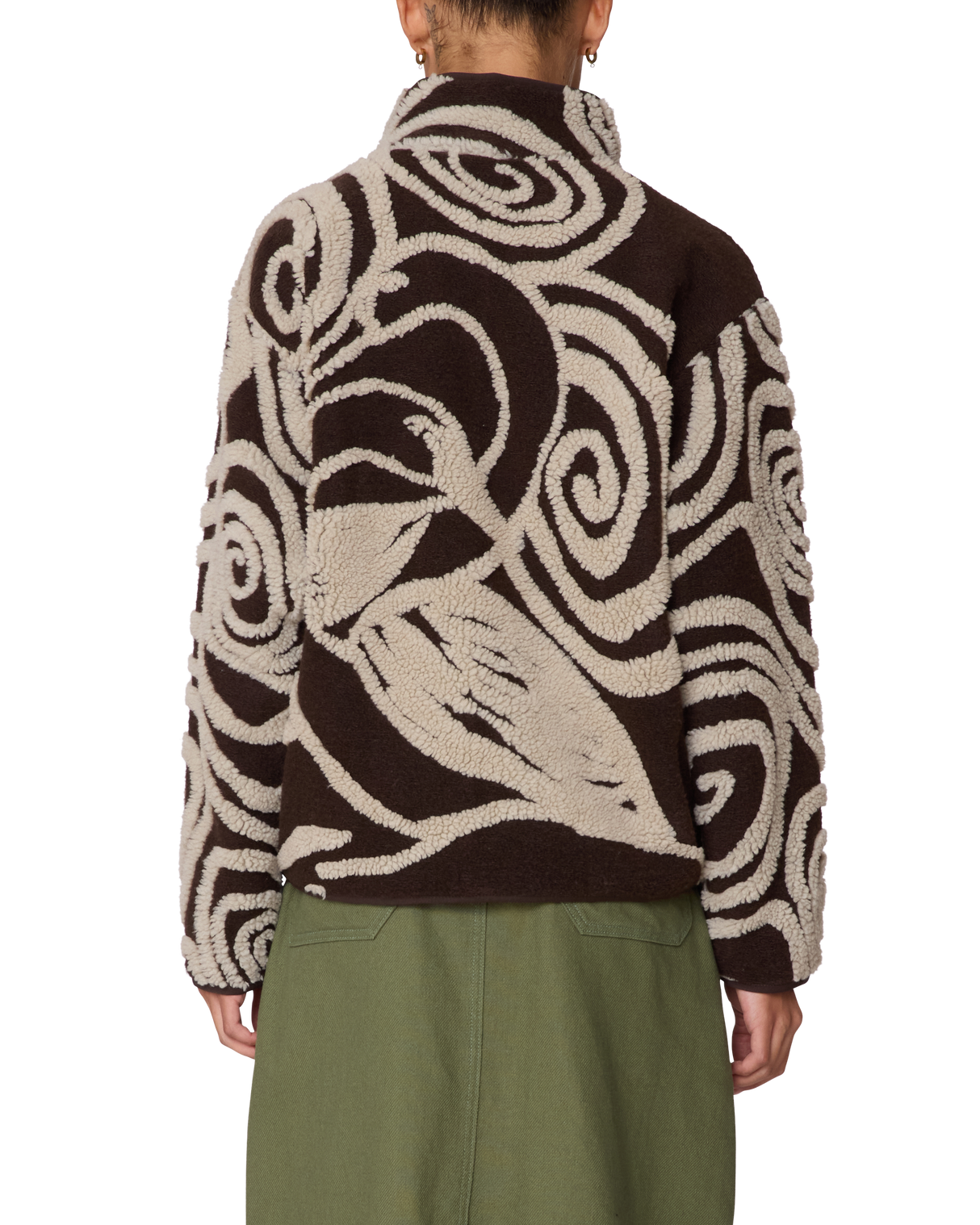 Obey Swirls Jacquard Zip Jacket