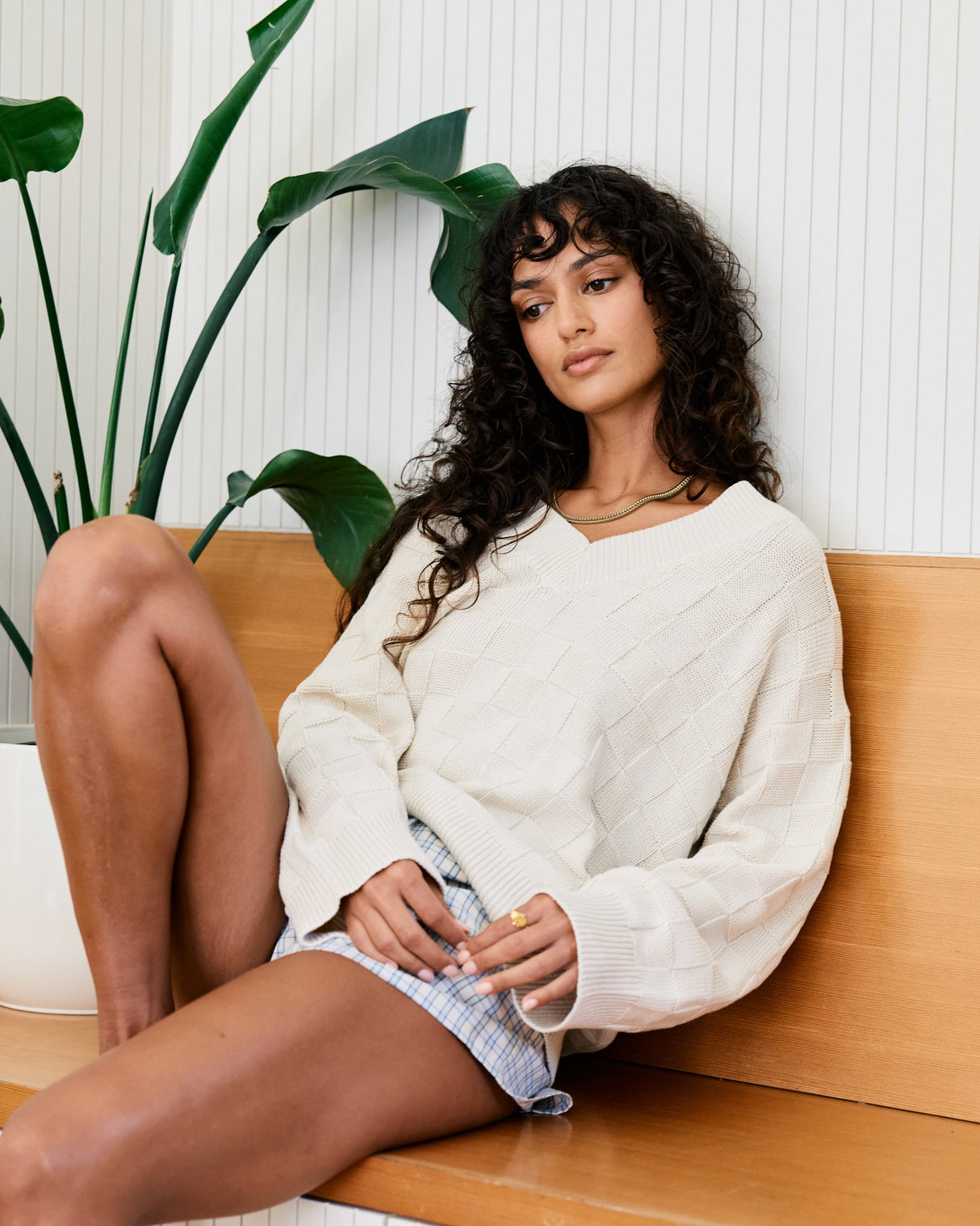 RVCA Harmony V Neck Sweater