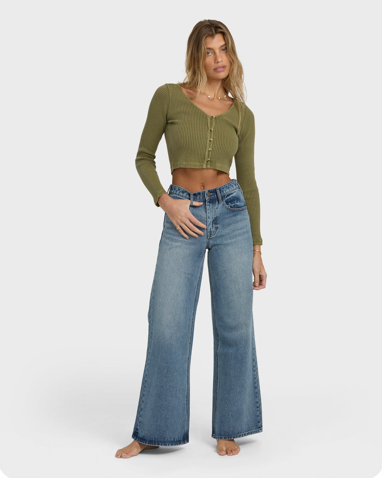 Billabong Free Fall Flare Denim Pant