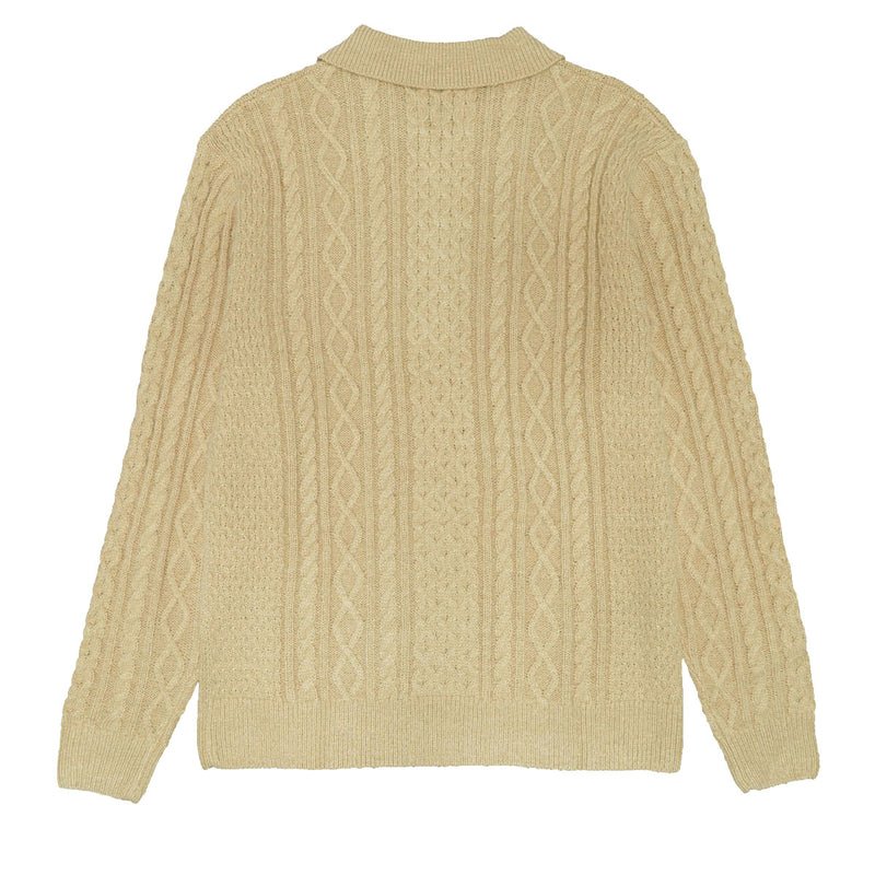 Rhythm Men's Mohair Quarter Zip Fisherman Knit