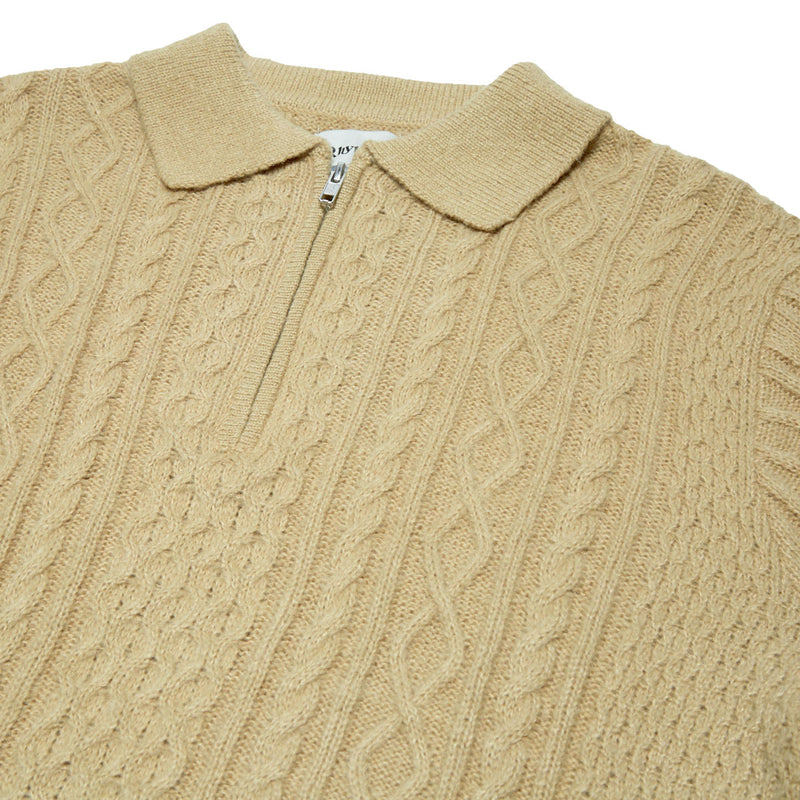 Rhythm Men's Mohair Quarter Zip Fisherman Knit