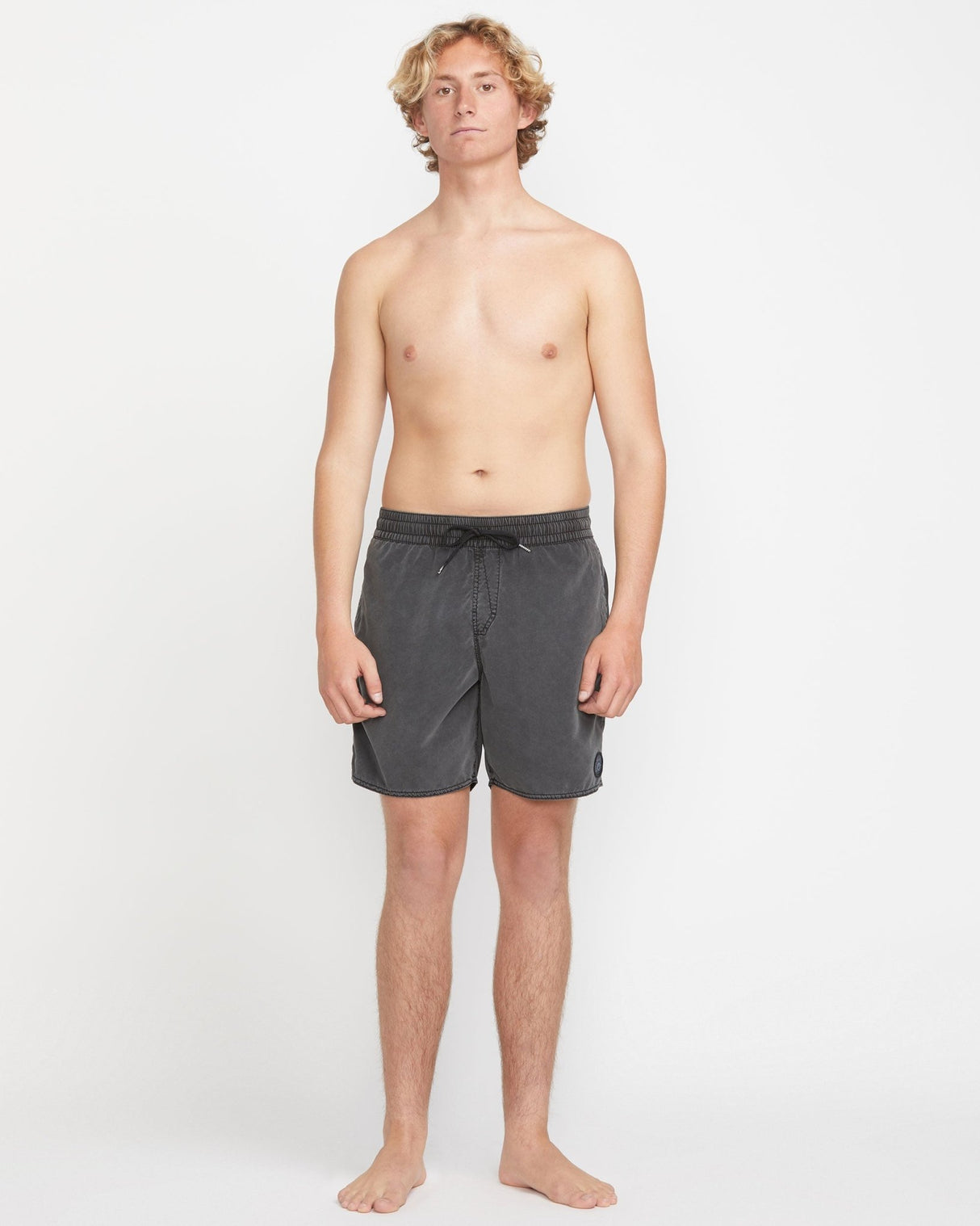 Volcom Men's Center Elastic Waist Trunk 17"