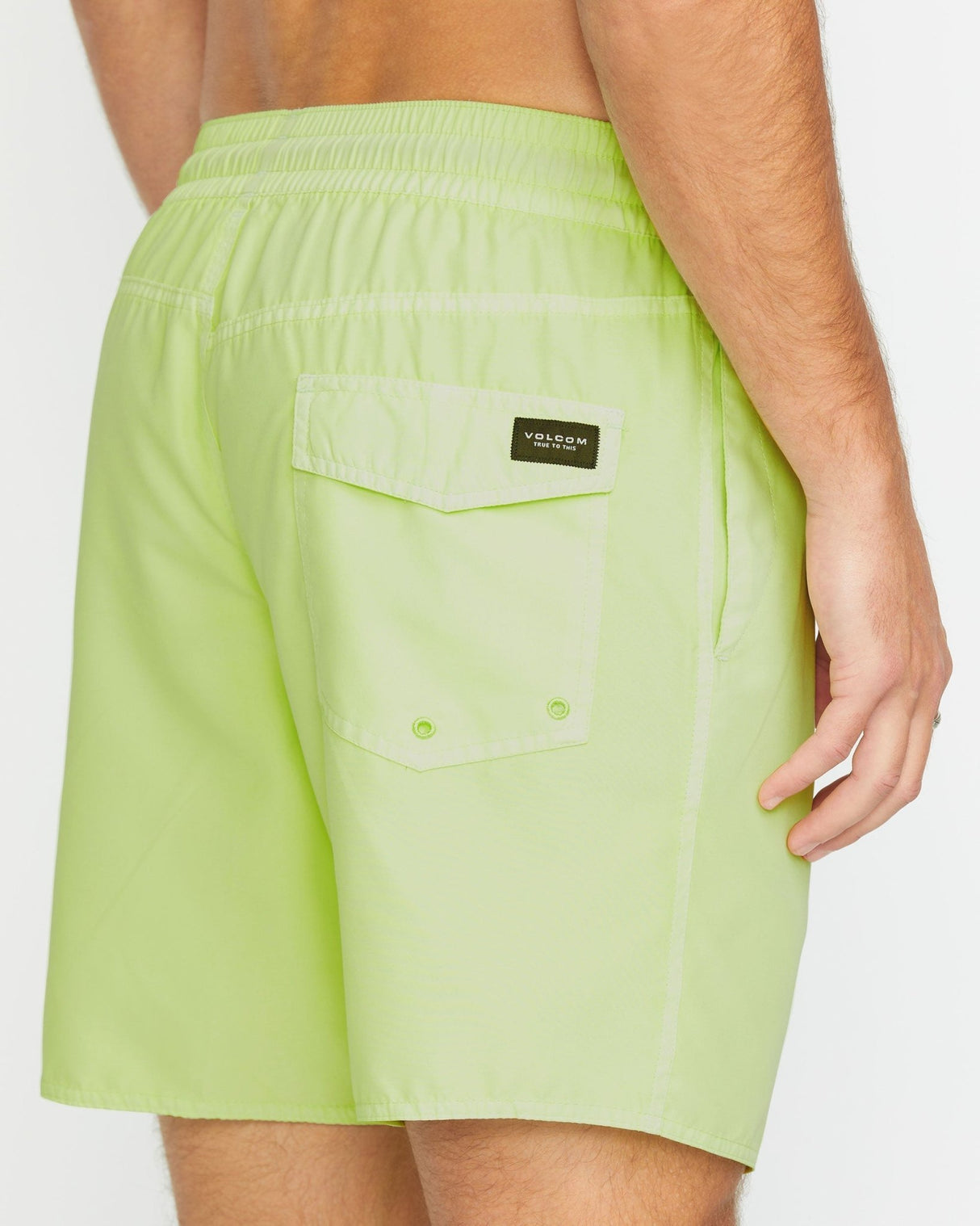 Volcom Men's Center Elastic Waist Trunk 17"
