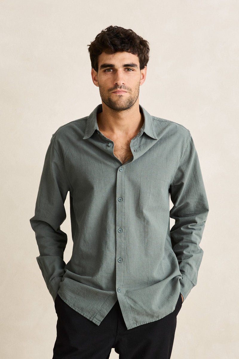 Rhythm Classic Linen LS Shirt