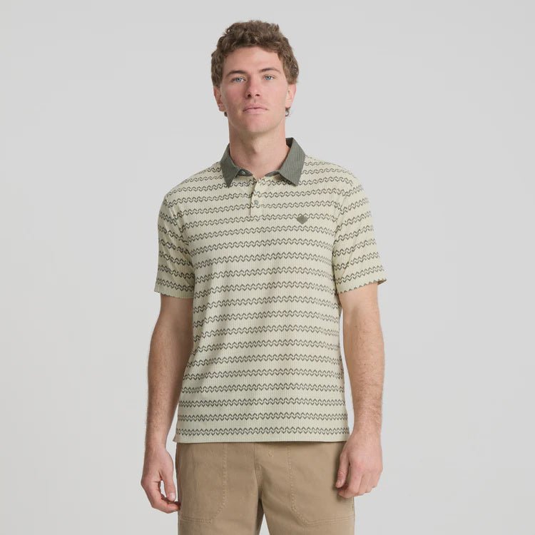 Roark Men's Bless Up Breathable Stretch Polo Shirt
