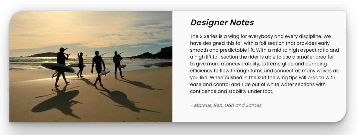 Code Foils S Series Front Wing