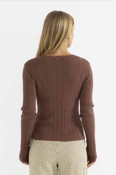 Rhythm Women's Essential Long Sleeve Knit Top