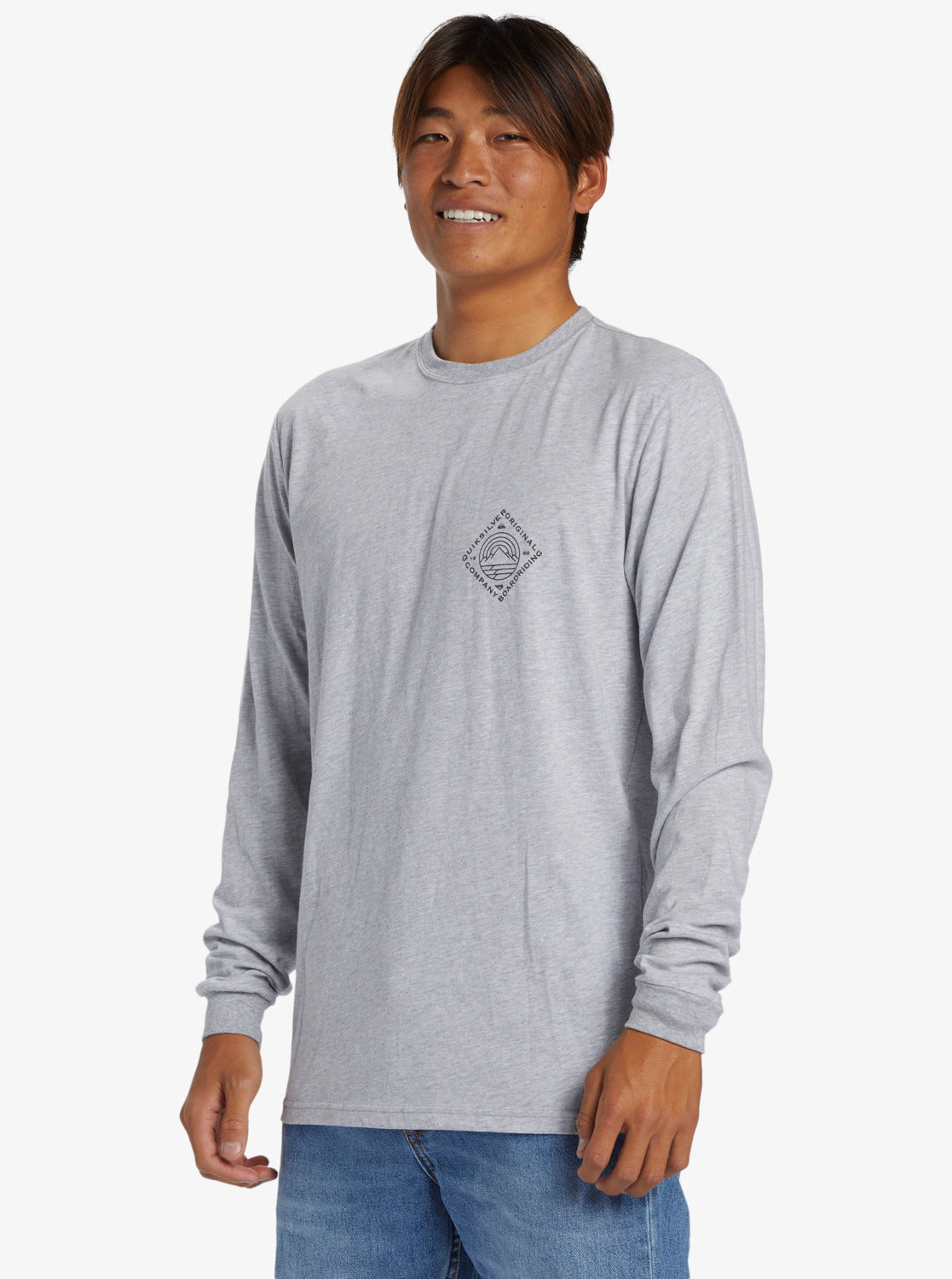 Quiksilver Scenic View Long Sleeve T-Shirt - Athletic Heather