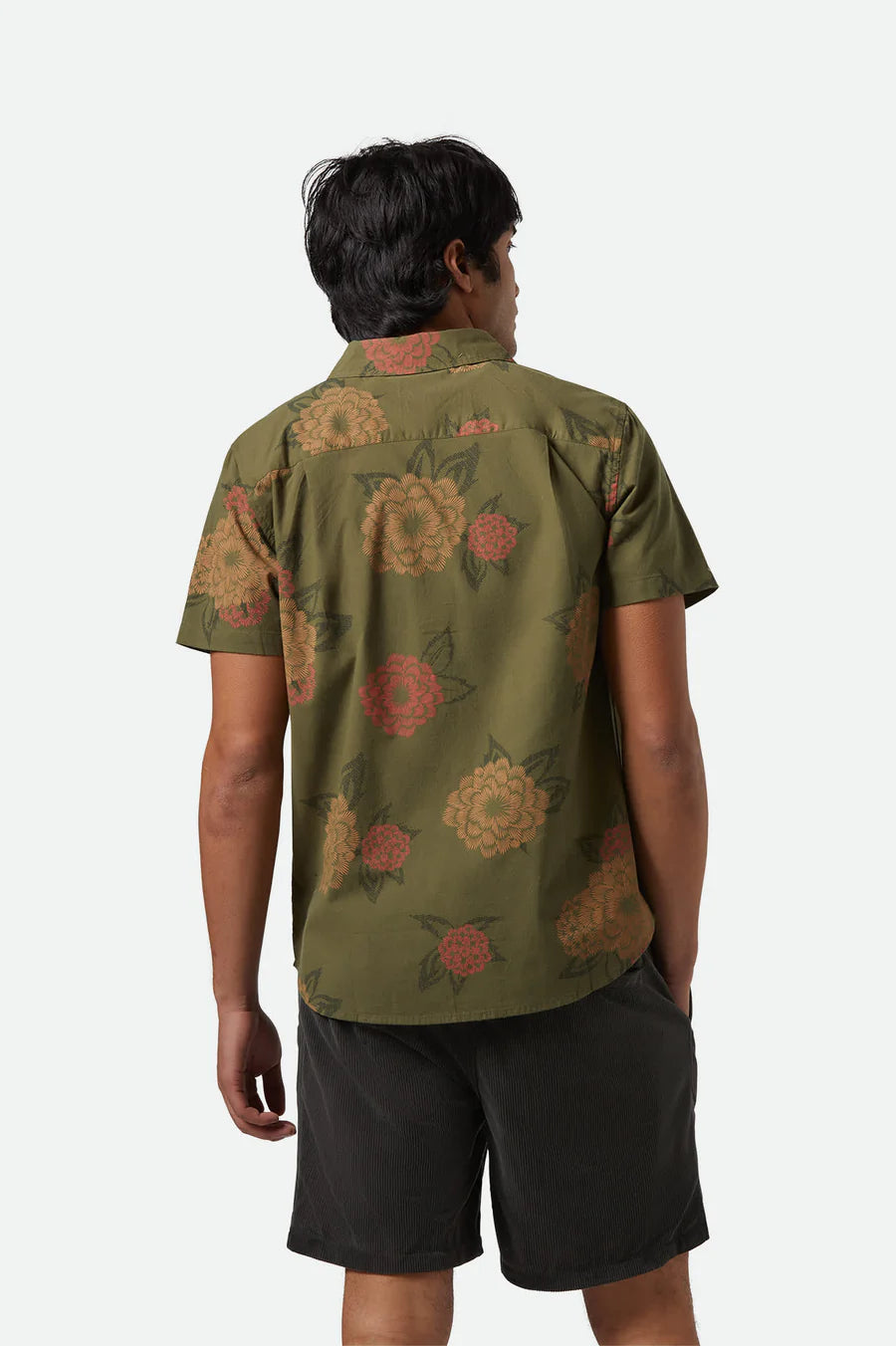 Brixton Charter Print S/S Woven - Ivy Green/Painterly Floral