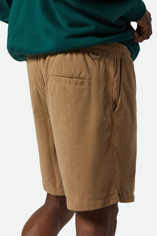 Brixton Everyday Corduroy Short - Khaki