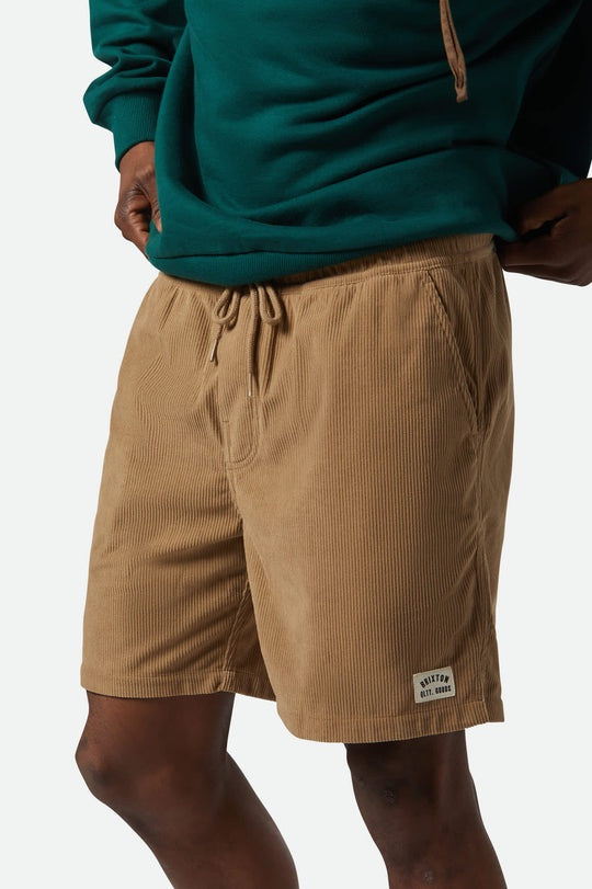 Brixton Everyday Corduroy Short - Khaki