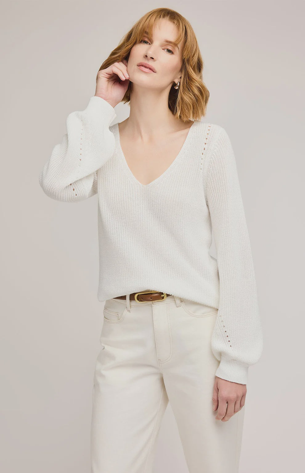 Gentle Fawn Hailey Sweater - White