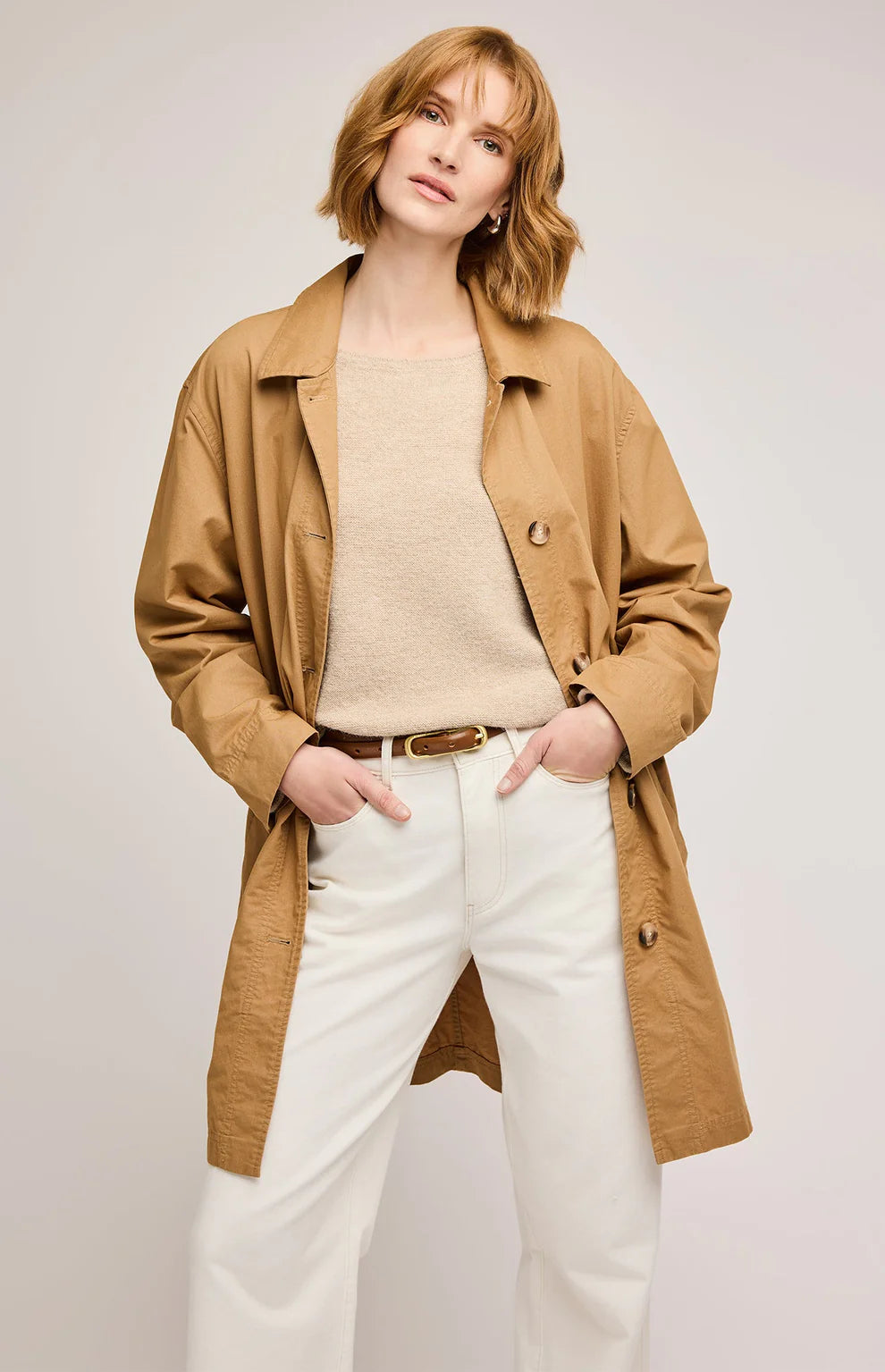Gentle Fawn Lark Trench Coat - Honey