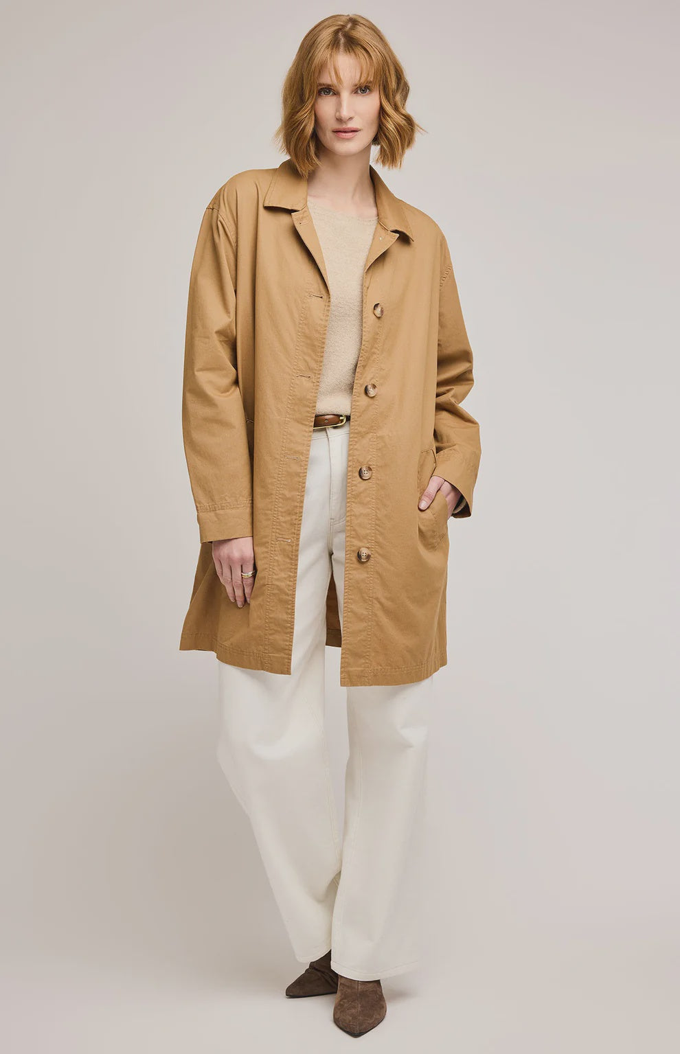 Gentle Fawn Lark Trench Coat - Honey