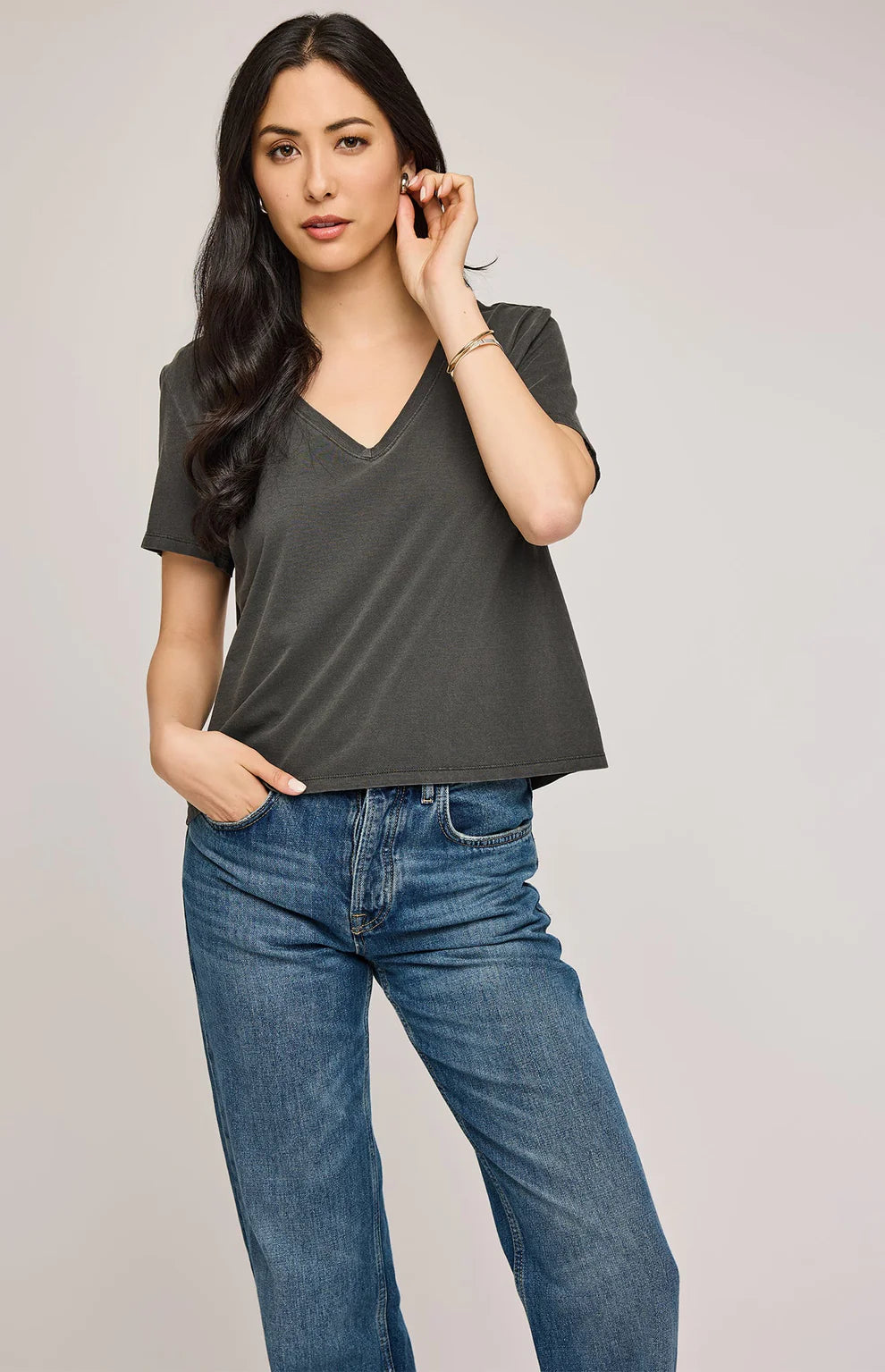 Gentle Fawn Lucy T-Shirt - Washed Black