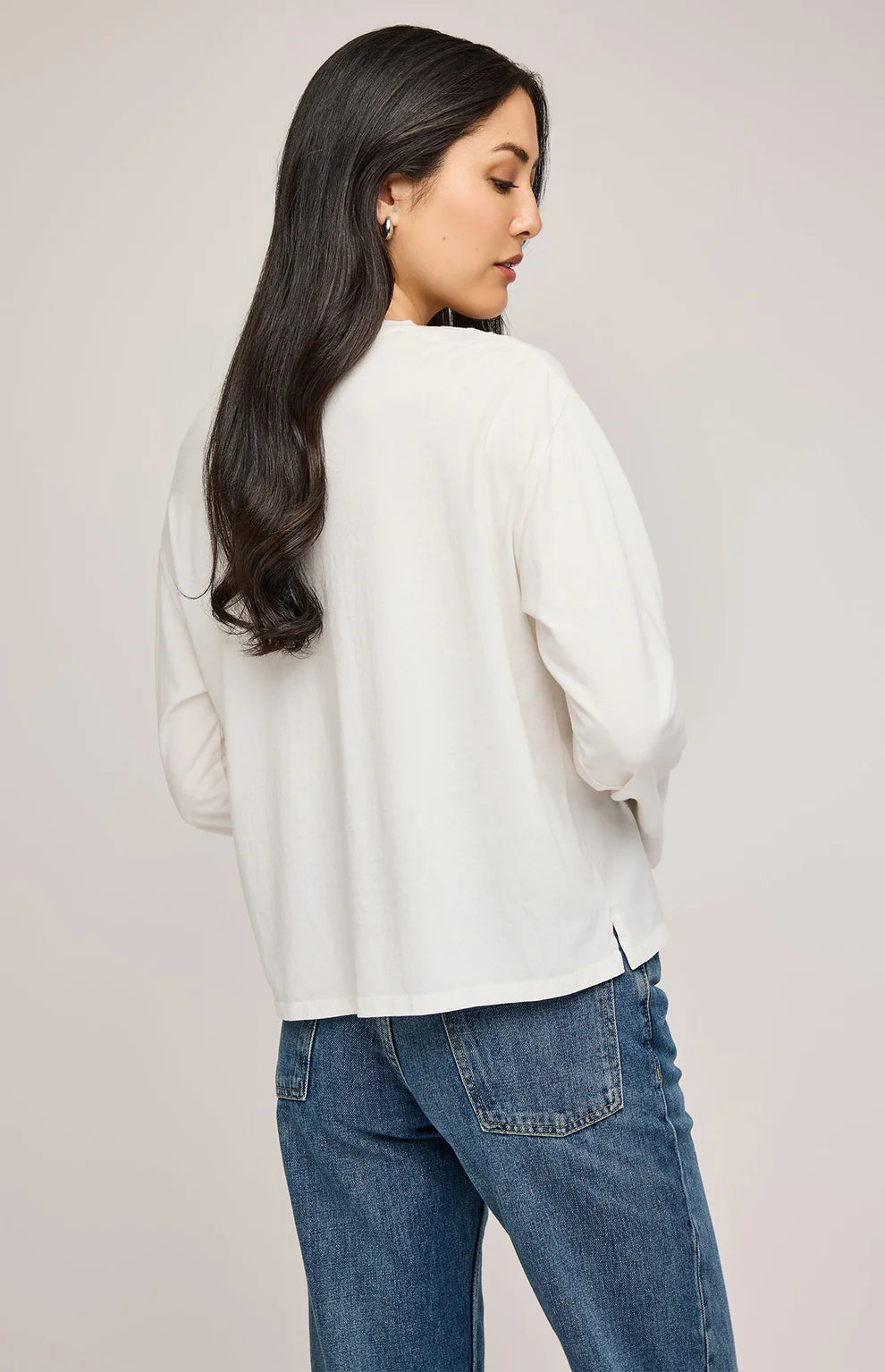 Gentle Fawn Naomi Long Sleeve Top - White