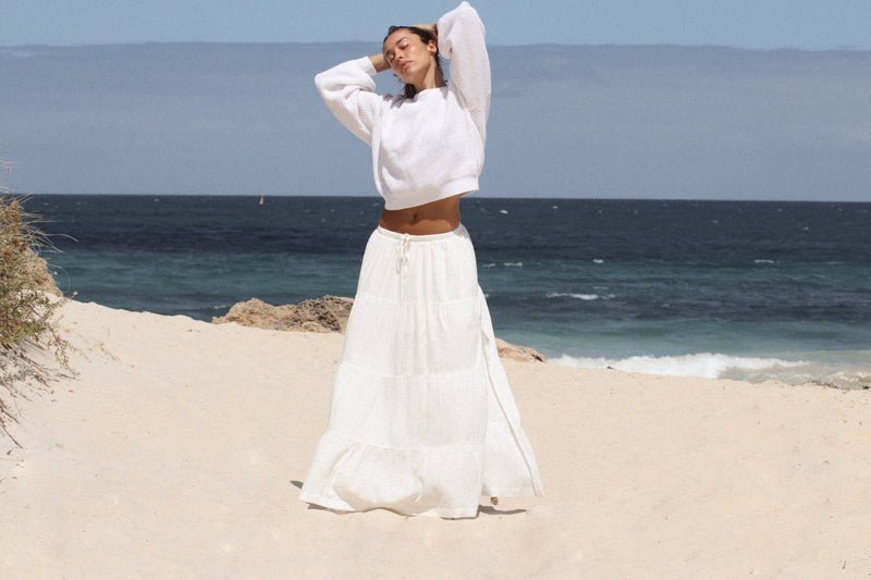 Rhythm Classic Tiered Maxi Skirt