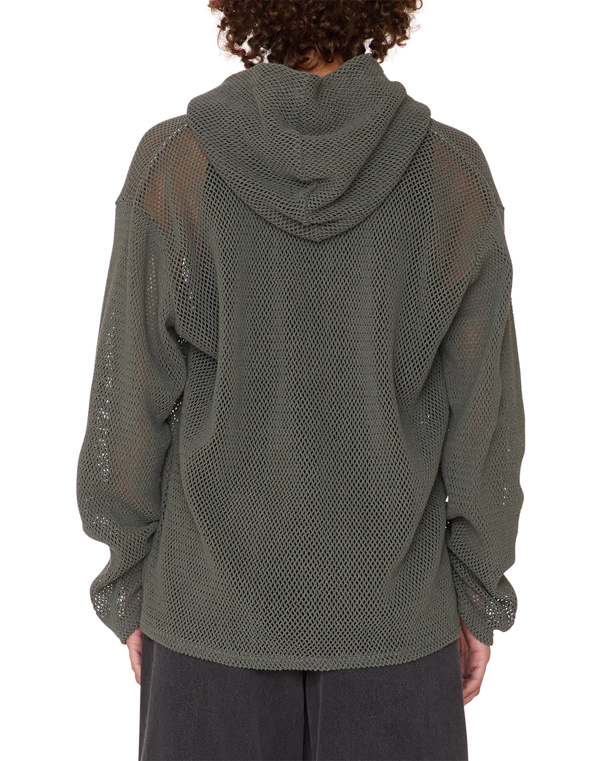 Obey Billie Mesh LS Hood - Ink