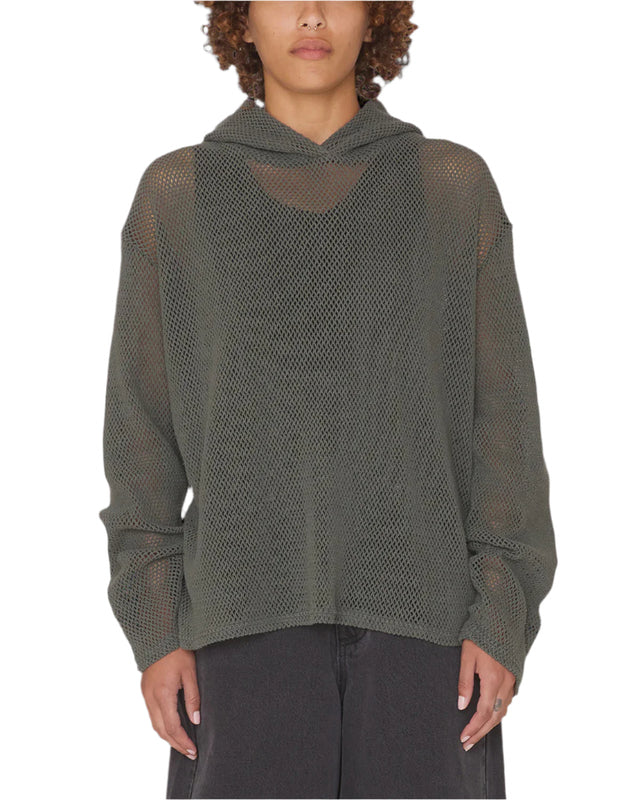 Obey Billie Mesh LS Hood - Ink