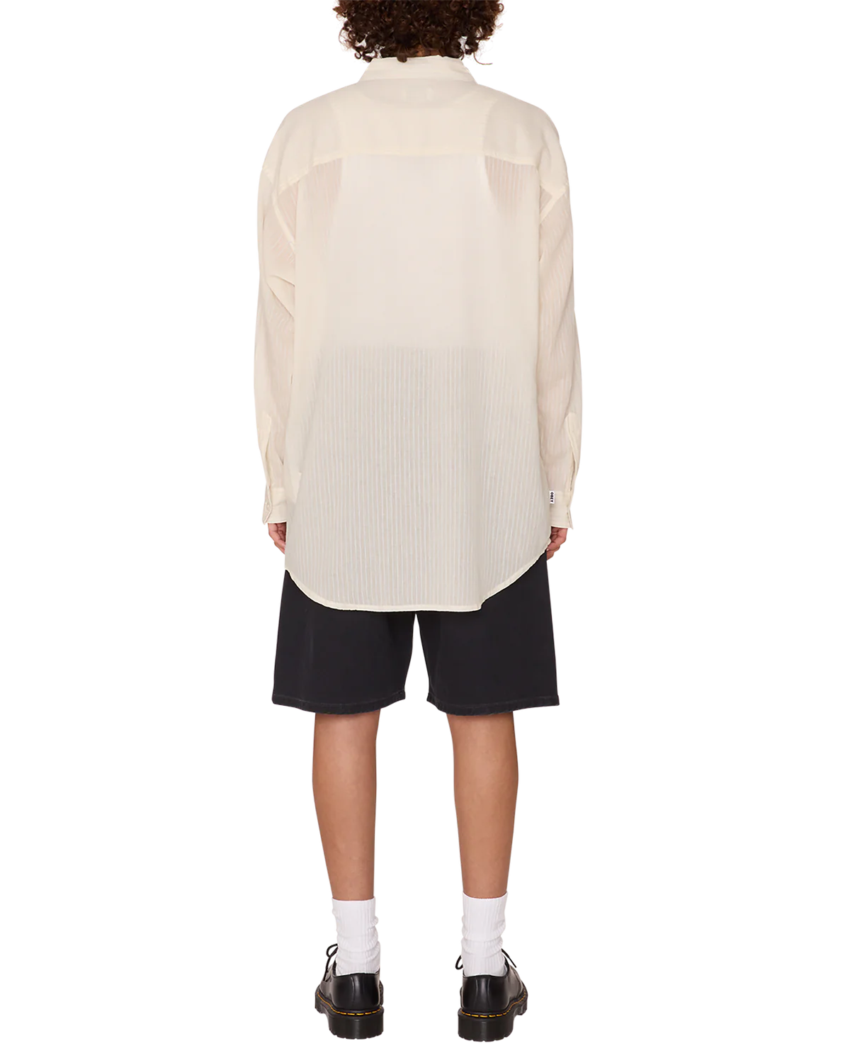 Obey Blythe Sheer Stripe Shirt - Azurine Multi