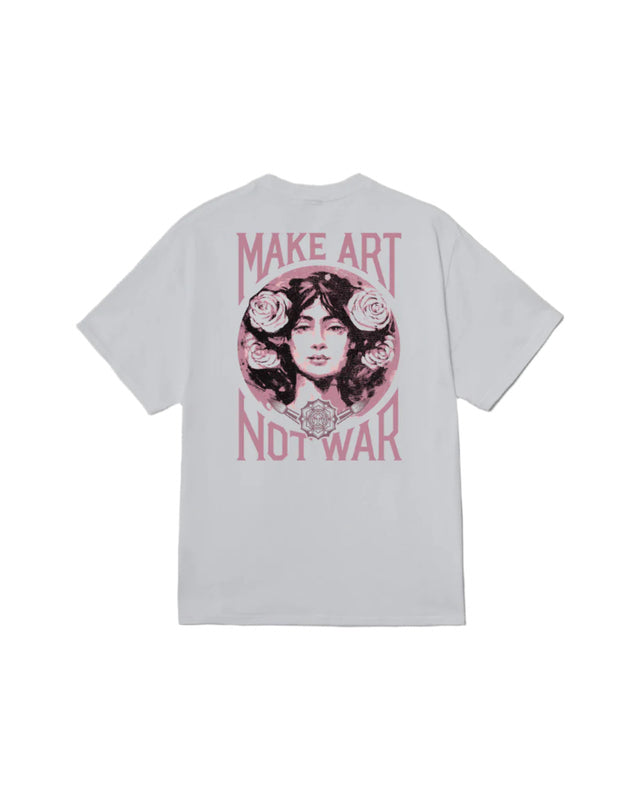 Obey Make Art Not War Classic T-Shirt - White