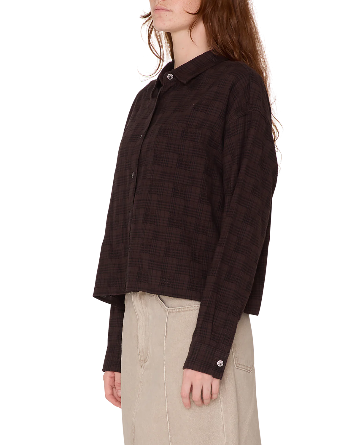 Obey Vivian Plaid shirt - Brown Multi