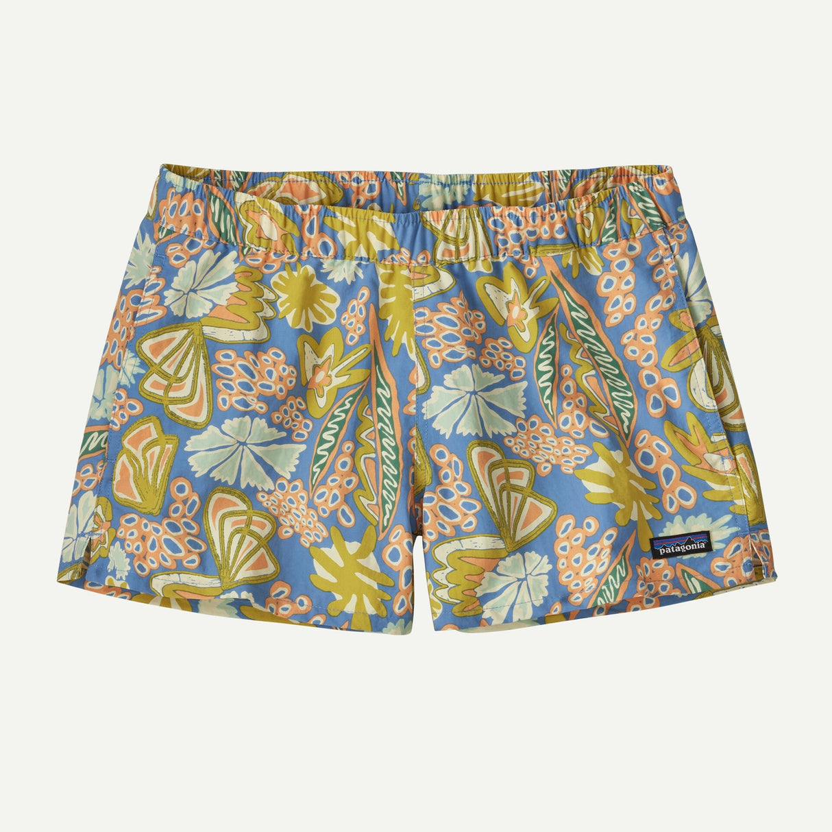 Patagonia Women's Barely Baggies Shorts - 2 1/2in - Flourish Abundant Blue