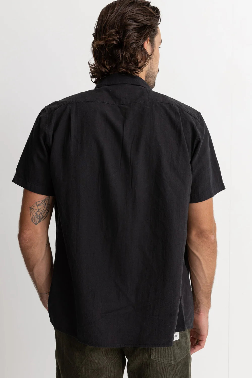 Rhythm Classic Linen SS Shirt - Vintage Black