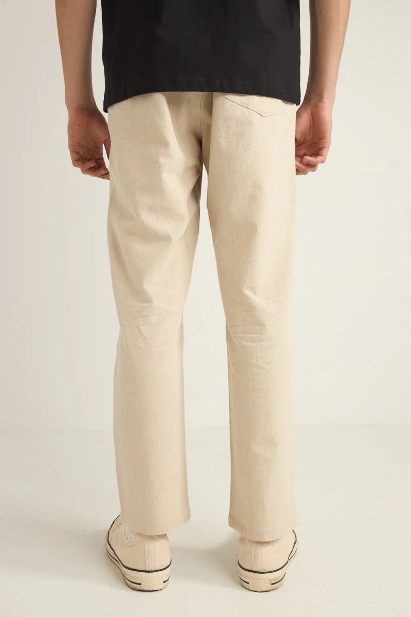 Rhythm Jam Linen Pant - Bone