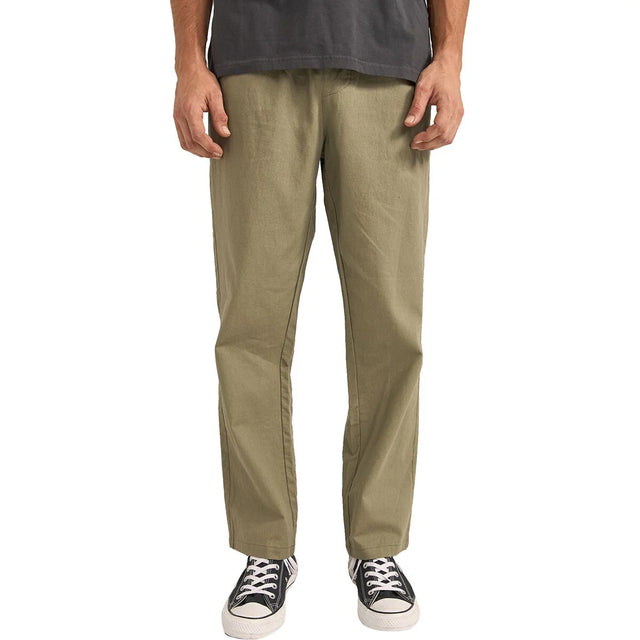 Rhythm Jam Linen Pant - Olive