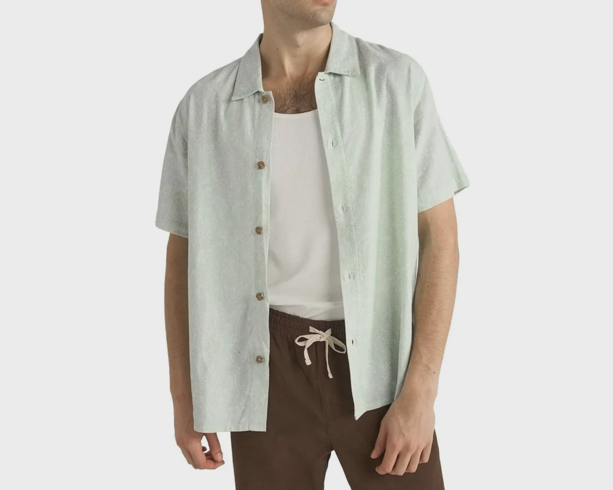 Rhythm Ornate SS Shirt - Sage