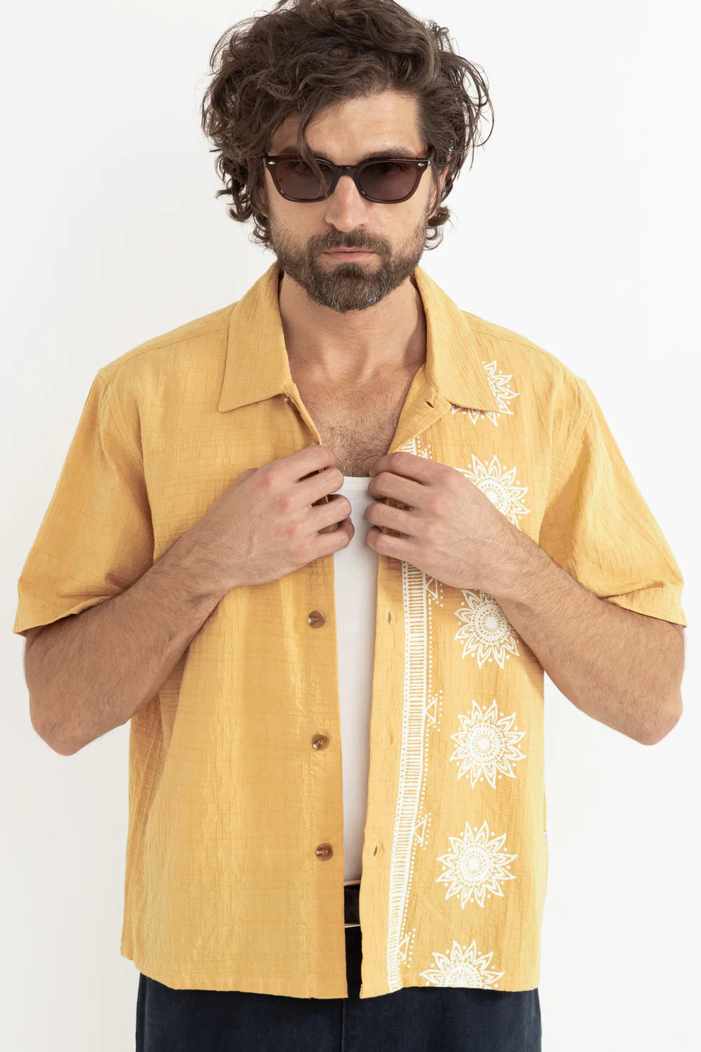 Rhythm Tito SS Shirt - Yellow