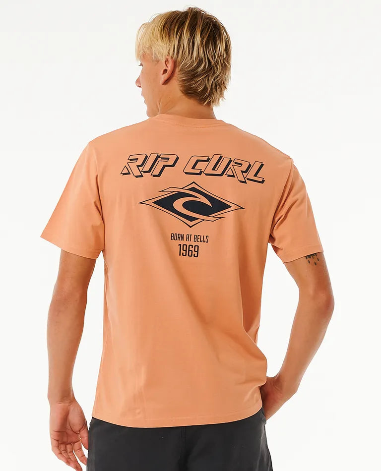 Rip Curl Fade Out Icon Tee - Clay