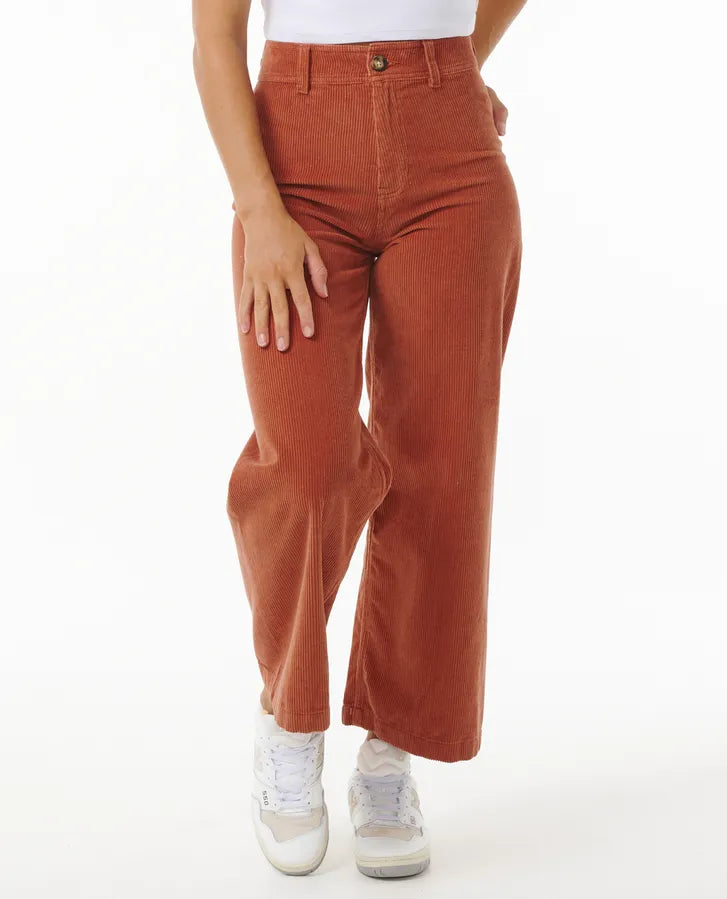Rip Curl Stevie Cord Pant- Dark Rust