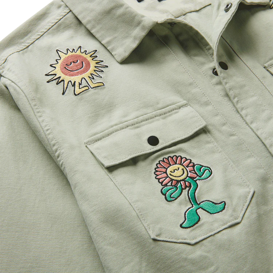Roark Hebrides Unlined Jacket - Embroidered  Smeralda Chaparral