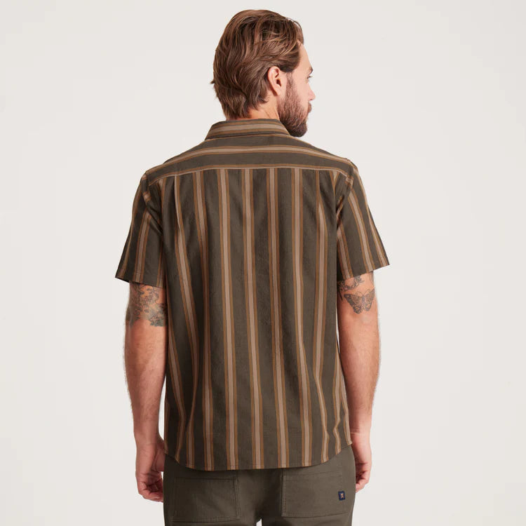 Roark Journey Short Sleeve Button Up Shirt - Dark Military