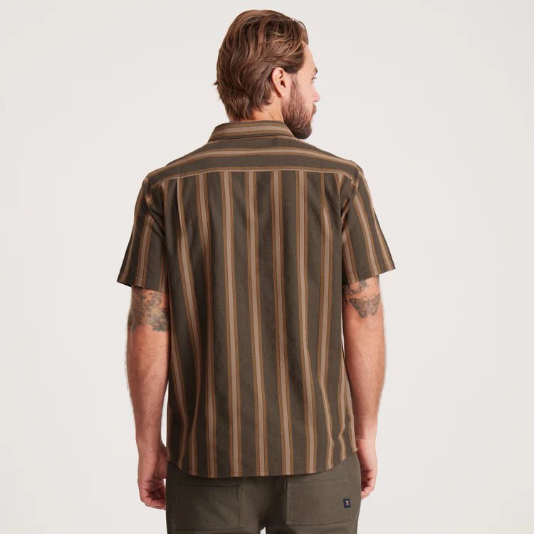 Roark Journey Short Sleeve Button Up Shirt - Dark Military