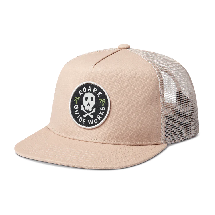 Roark Station Trucker Snapback Hat - Dark Khaki