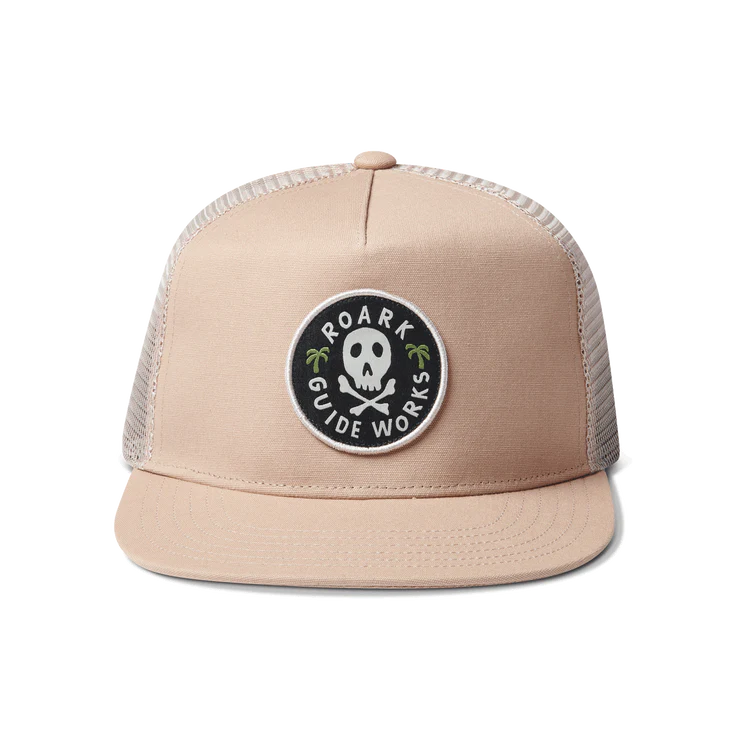 Roark Station Trucker Snapback Hat - Dark Khaki
