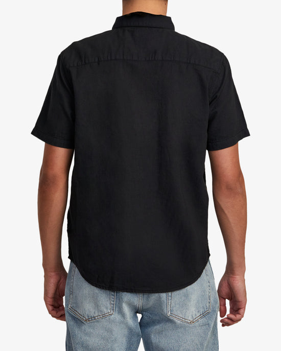 RVCA PTC Woven Short Sleeve Shirt -Black