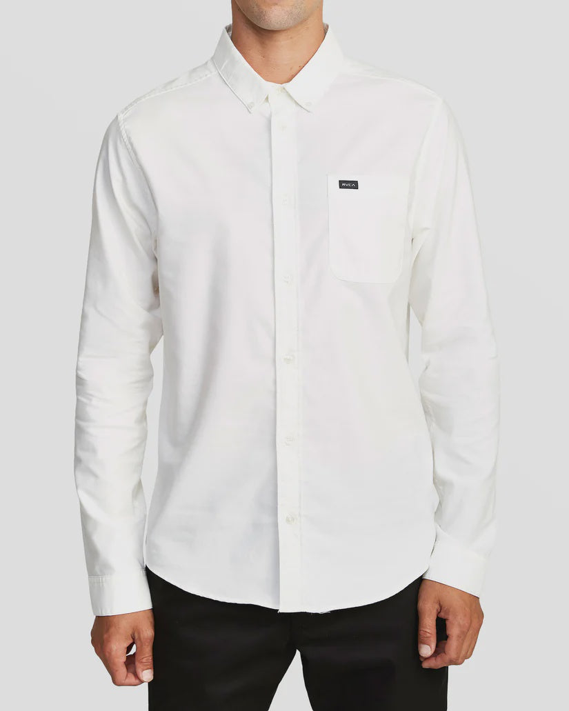 RVCA That'll Do Long Sleeve Shirt - White
