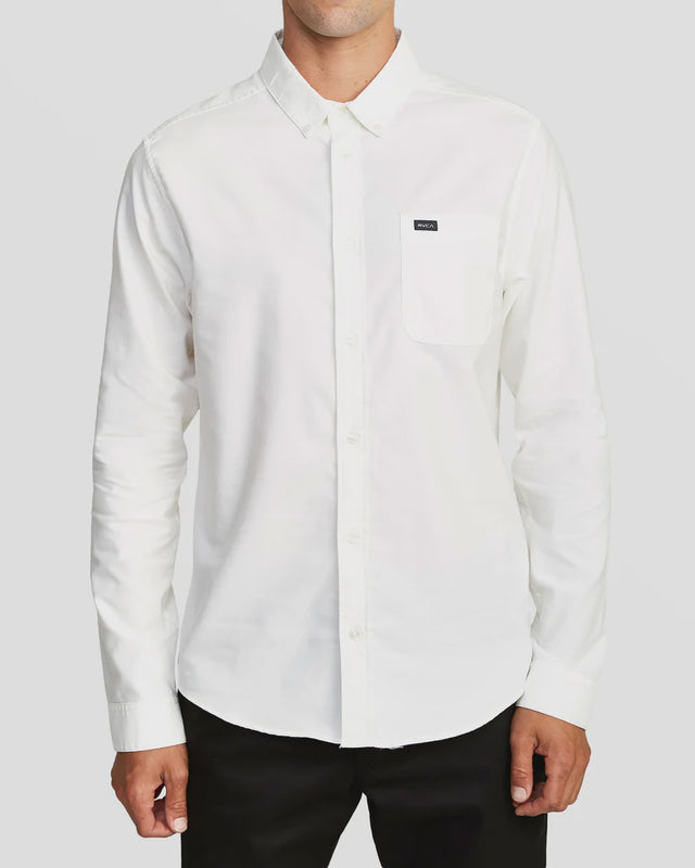 RVCA That'll Do Long Sleeve Shirt - White