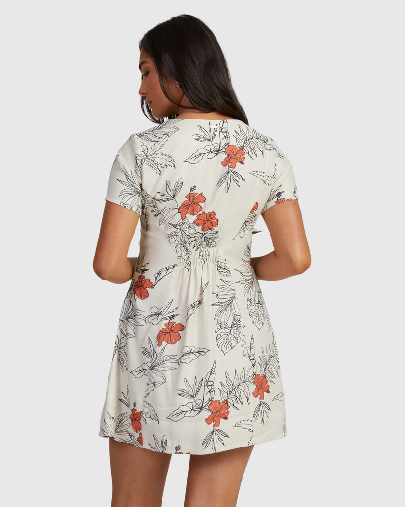 RVCA Tropicalsy Understated Dress - Bleached