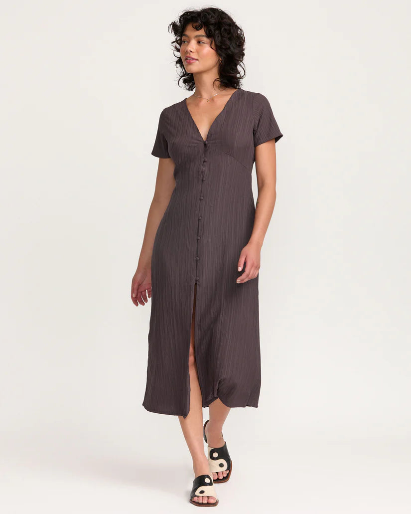 RVCA Understated Midi Dress - Raisin